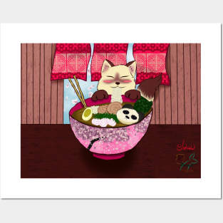 Ramen Kitty Posters and Art